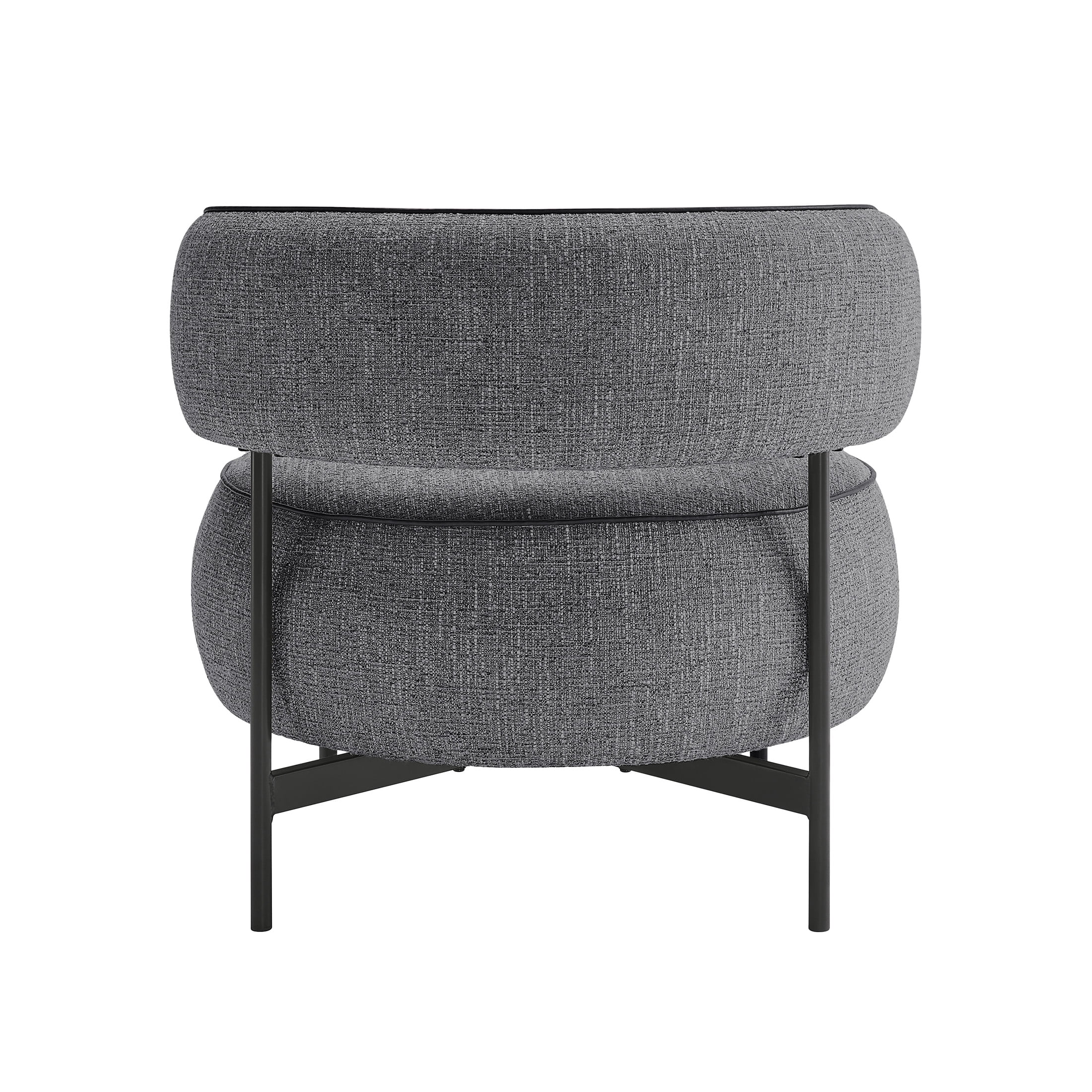 OakvillePark Varn Contemporary Chenille Swivel Chair, Gray