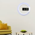 thumbnail image 3 of Wall Clock, Alarm Clock, Durable Adjustable Brightness Energy-saving Study Room Living Room for Home Bedroom White, 3 of 8