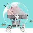 thumbnail image 4 of Suodoka Universal 2‑in‑1 Stroller Mosquito Net & Sun Shade, UV‑Protected, Adjustable, Lightweight, All‑Season Canopy, 4 of 6
