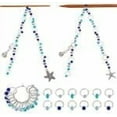 thumbnail image 7 of 2 Sets Row Counter Chains Set Number 0~9 Knitting with Alloy Pendants Number Beads Acrylic Stitch Markers for Knitting Crochet Tracking Project Progress, 7 of 7