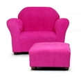 thumbnail image 4 of Fantasy Furniture CR33 Fantasy Furniture Roundy Chair Microsuede Hot Pink with ottoman, 4 of 11