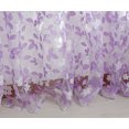 thumbnail image 4 of VerPetridure Leaf Window Screen 100 X 200Cm Purple Leaf Sheer Curtain Tulle Window Treatment Voile Drape Valance 1 Panel Fabric, 4 of 5