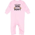 thumbnail image 2 of Inktastic Watching Football with My Poppy Baby Romper Coveralls, 2 of 4