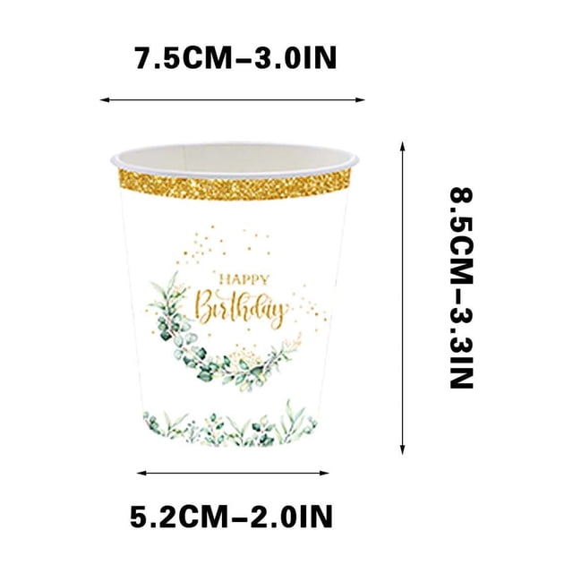 RKSTN Disposable Tableware Leaf Themed Party Disposable Tableware Set Theme Party Tableware Set Disposable Decorative Tableware Paper Set Kitchen Gadgets