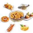 thumbnail image 5 of Accesorios para freidora de aire: freidora de aire con tres estantes apilables, estante para freidora de aire de acero inoxidable apto para freidora de aire de 4.2QT - 5.8QT, horno, 5 of 5