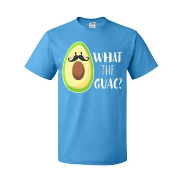 Inktastic What the Guac? Avocado with Mustache T-Shirt