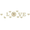 thumbnail image 2 of Wall Clock Sticker, Stylish Safe Wall Clock With Excellent Effect For Living Room Yellow, 2 of 8