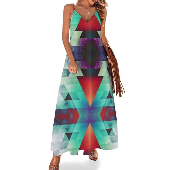 Color Blocks Sleeveless Dress Loose Women's Dress Dresses Luxury Evening Dresses
