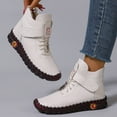 thumbnail image 2 of Womens Slip On Ankle Boots Winter Warm Fleece Lined Outdoor Work Booties Comfortable Non Slip Walking Shoes, 2 of 8