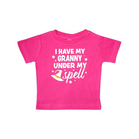 

Inktastic I Have My Granny Under My Spell with Cute Witch Hat Gift Baby Boy or Baby Girl T-Shirt