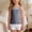 01 Gray, variant on Girls Lace Trim Cami Tank Top, Solid Color Sleeveless Singlet, Cute Summer Top With Ruffle Hem, Multiple Colors Available