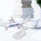 thumbnail image 1 of Modelo de avión de aleación, juguete para niños adultos, modelo de avión fundido a presión con decoración de soporte para tienda de juguetes de 7,9 pulgadas, 1 of 5
