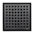 thumbnail image 6 of Oatey Designline 4 in. x 4 in. Stainless Steel Square Shower Drain with Square Pattern Drain Cover in Matte Black, 6 of 6