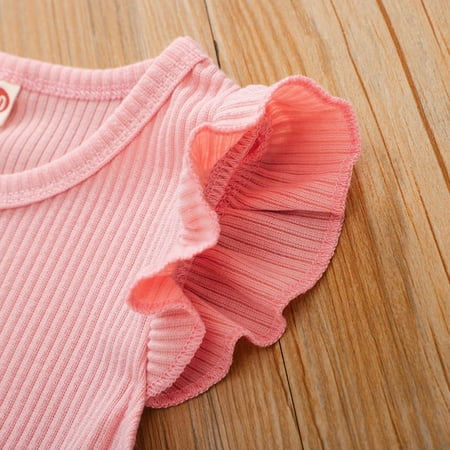 

PEASKJP Dresses for Teens Children Girls Summer Short-Sleeved Boho Ruffled Flowy A-Line Pageant Dress Pink 6-12 Months