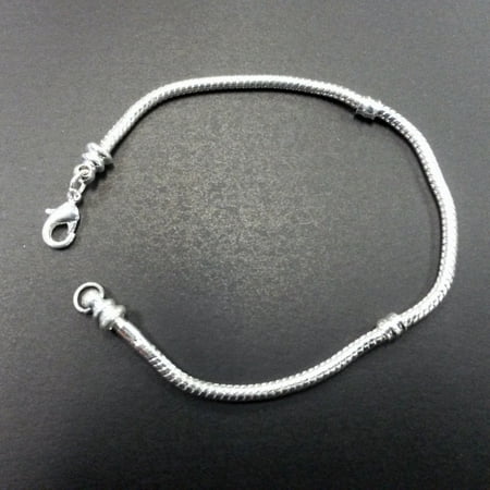 Platinum Plated Charm - 1 Bracelet - 6.5