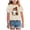 HLshirt80-Beige, variant on Girls Halloween Shirt Cute Ghost with Pink Bow Graphic Short Sleeve Crew Neck Tee,Sizes 1-2 Years