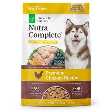 Ultimate Pet Nutrition Nutra Complete Premium Chicken Freeze-Dried Raw Dog Food 48 oz.