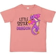 thumbnail image 3 of Inktastic Little Sister Cute Purple Dragon Girls Toddler T-Shirt, 3 of 5