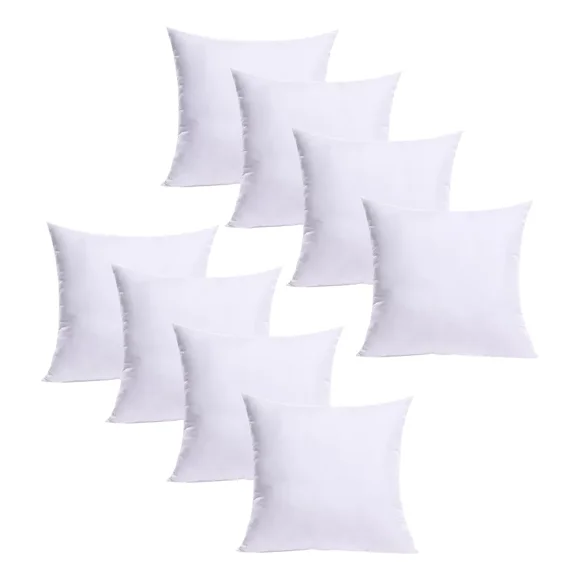 Set De 8 Rellenos Para Cojín 45x45cm Esponjoso Y Suave
