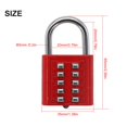 thumbnail image 3 of 10 Digit Password Combination Padlock Zinc Alloy Suitcase Smart Password Lock, 3 of 8