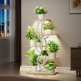 thumbnail image 3 of Soporte para plantas de interior EVAWOO de 44 cm de alto con luces de cultivo de 5 niveles, 3 of 9