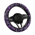 thumbnail image 6 of Uorisanigo Purple Camo Fuzzy Steering Wheel Cover Branch Print Vehicle Steering Wheel Covers for Winter Easy to Install Car Accessories Thicken Car Steering Protector Gift for Friends, 6 of 8