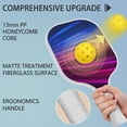 thumbnail image 2 of Pickleball Paddles Set Of 2, Fiberglass Surface, Thunder, Speed Print, 4 Balls & Bag, 2 of 5