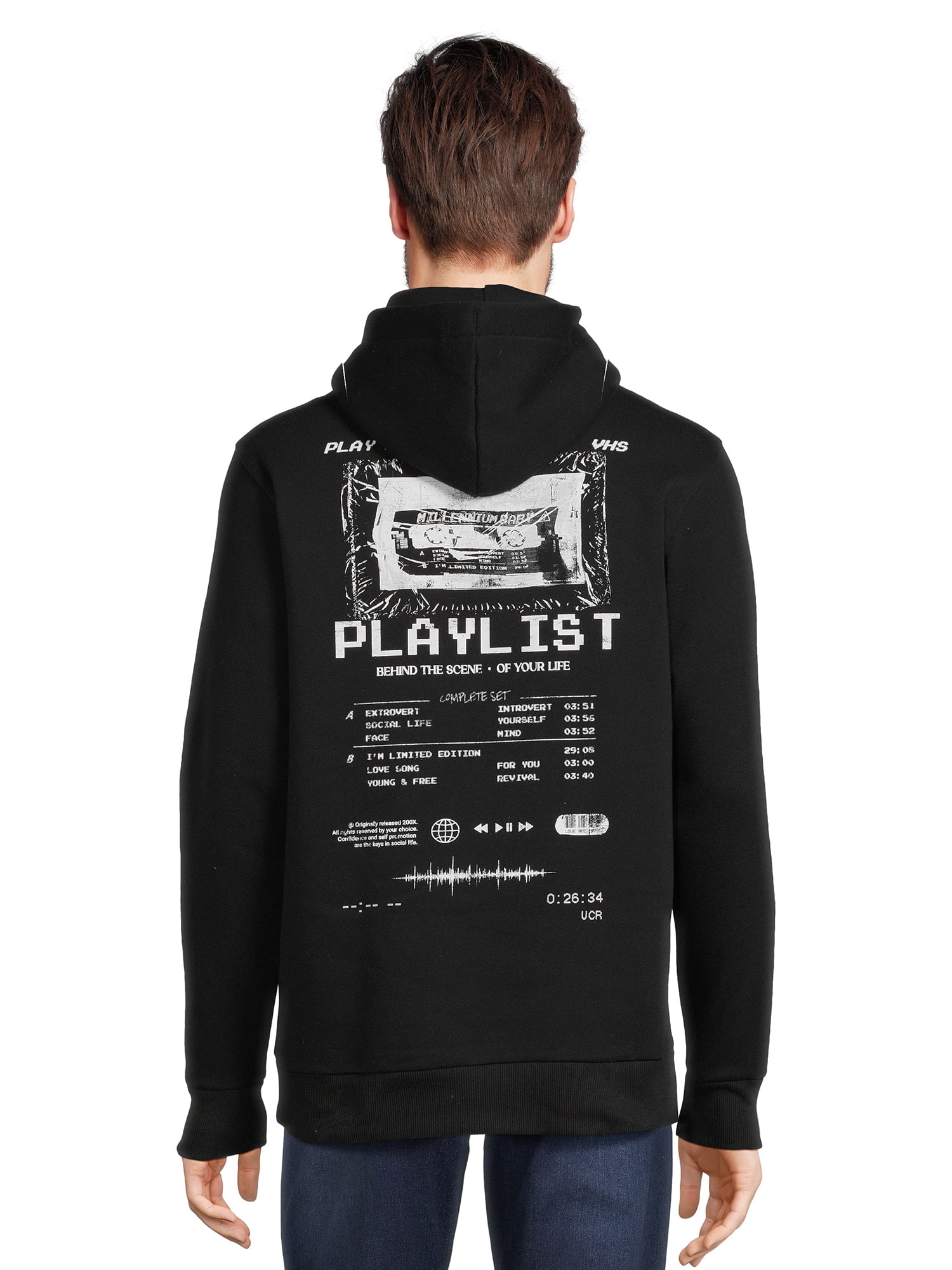 No Boundaries Men's and Big Men's Graphic Hoodie Sweatshirt, Sizes XS-5XL