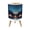Color 4, variant on Small Trash Can with Lid Tropical Sunset Beach Vibrant Flowers Palm Trees 1.8 Gallon Dog Proof Trash Can Round Garbage Can Waste Bin Wastebasket for Bathroom Bedroom Living Room