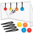 thumbnail image 3 of Meileang 1 Set Football Training Target Discs Adjustable Rope Improving Reactive Agility Football Shoot Accuracy TPE Target Plate Football Practice Equipment, 3 of 7