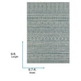 thumbnail image 3 of Livabliss Outdoor Rugs, 7x9 Eagean Global Green Area Rug for Patio, Porch, Deck, Backyard, Waterproof Indoor Outdoor Carpet (6'7" x 9'), 3 of 8