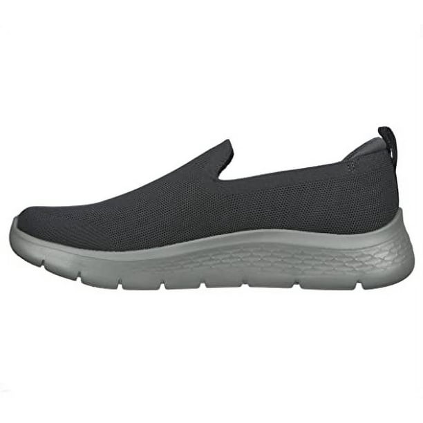 Skechers Men's Gowalk Flex-Athletic Slip-On Casual Walking Shoes with Air  Cooled Foam Sneakers, Charcoal/Black 1, 7.5 