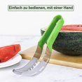 thumbnail image 5 of Watermelon Cutter,Multifunctional Stainless Steel Fruit Cutter with Hook-shaped Cutting Blade for Pa, 5 of 5