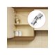 thumbnail image 1 of 1pc 3inch/5inch Quiet Damping Buffer Non-Drill Concealed Hinge, Thickened Frog-Shaped Hinge For Cabinet Door ,Thickened Closet Door Spring Hinge Hydra, 1 of 5