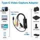 thumbnail image 4 of RCA AV to USB C Converter Video Capture Card Adapter 1 Channel AV NTSC PAL Video S Video/Composite, 4 of 5