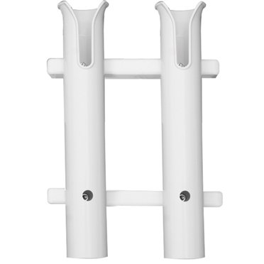 TACO Marine Deluxe Poly Fishing Pole Rack - 3-Rod Storage Unit, White ...