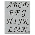 thumbnail image 1 of Plantilla de esténcil Stencil1 con fuente corsiva, letras de 2 pulgadas (A-Z), 1 of 2