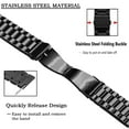 thumbnail image 3 of Liguang Quick Release Watch band Stainless Steel Watch strap 20mm or 22mm, 3 of 11