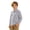 Gray, variant on Fozruso Boys Basic Long Sleeve Shirts Button Down Collared Dress Shirts for Kids Back to School Wear