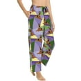 thumbnail image 2 of Uemuo German Shepherd Dog Pattern Women's Wide Leg Palazzo Lounge Pants with Pockets Light Weight Loose Comfy Casual Pajama Pants-Medium, 2 of 9