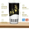 thumbnail image 2 of Piano Gifts for Men Women Tumbler,Gifts for Music Teachers,Gifts for Piano Player Stainless Cup 20 Oz\u2026, 2 of 6