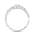 thumbnail image 2 of Rosec Jewels Designer Diamond Engagement Ring (Lab Grown) - 1 Carat - 6 mm - EF-VS Quality, 18K White Gold, US 4.00, 2 of 8