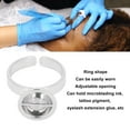 thumbnail image 3 of 5pcs Microblading Encre Anneau Tasse en Acier Inoxydable Pigment Extension de Cils Colle Anneau Argent S, 3 of 8