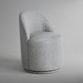 thumbnail image 6 of Furniture of America Jaine Modern Fabric Curved Back Swivel Dining Side Chair, Taupe, 6 of 7