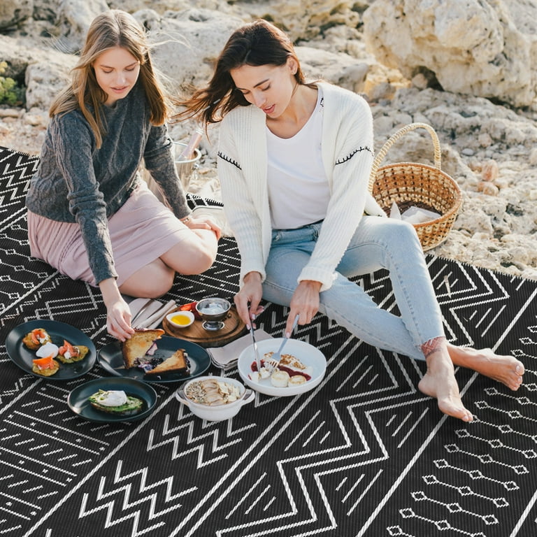 HUGEAR Outdoor Rug for Patios Clearance,Waterproof Mat,Large Outside  Carpet,Reversible Plastic Straw Camping