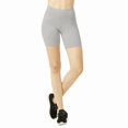 thumbnail image 2 of Women's Cotton Biker Shorts 5'' Leggings High Waisted No See-Through Athletic Workout Running Cycling Volleyball Yoga Tummy Control Activewear, 2 of 2