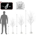 thumbnail image 3 of Lighted Birch Trees-4FT 5FT 6FT, Artificial Christmas Tree LED Tree with 48 56 96LED for Christmas Halloween Home Party Wedding Decorations, Indoor/Outdoor, Lighted Trees, Warm White, 3 of 5