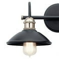 thumbnail image 4 of 2 Light Vanity Light Damp Location Rated with Vintage Industrial Style 7.25 inches Tall By 16.75 inches Wide-Black Finish Bailey Street Home, 4 of 4