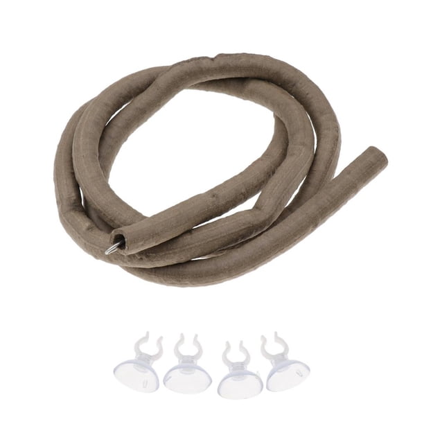 Enredadera Animal de 100 Cm / 3,2 Pies - Rama Giratoria Y Flexible - Crea Un Hábitat de exterior exterior exterior Natural para Y Anfibios - Decoración Y Juguet Zulema Reptil Vivarium Rattan Vine