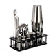 thumbnail image 1 of Coctelera De Acero Inoxidable De 17 Piezas, Juego De Barman, Juego De Herramientas De Coctelera De Acrílico Negro, Juego De Alfileres De Fruta Perfectos Para El Hogar O Las Fiestas Cateissary HA041726-03, 1 of 6